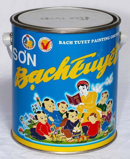 Sơn phủ bạch tuyết Sơn dầu Bạch Tuyết 170 trắng xanh